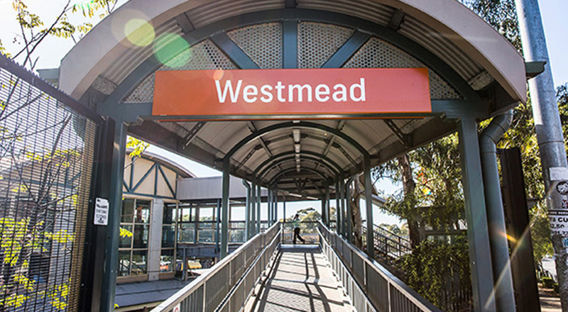 Train transport to Parramatta Marist Westmead