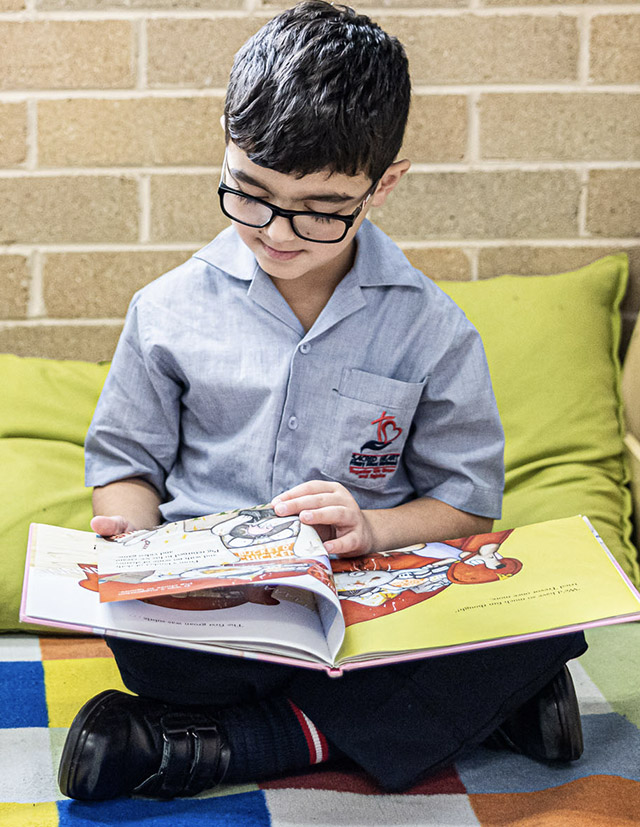 Sacred Heart Catholic Primary School Westmead student reading
