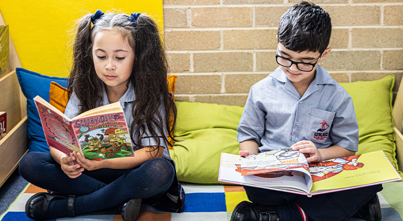 Sacred Heart Catholic Primary School Westmead students reading