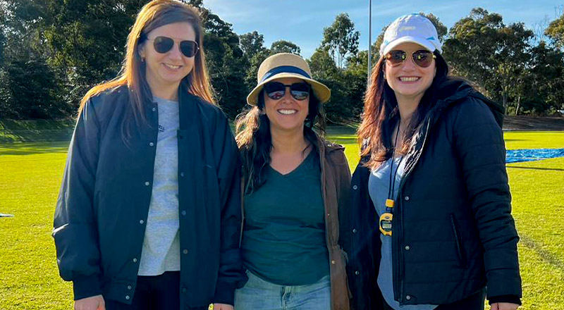 Sacred Heart Catholic Primary School Westmead parents supporting school's athletics carnival