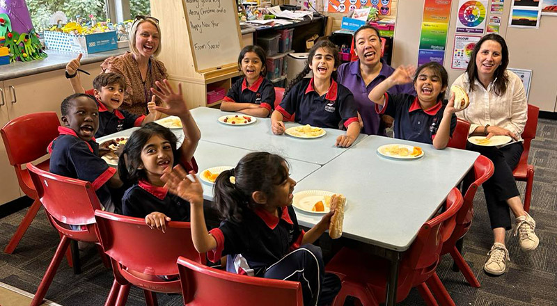 Sacred Heart Catholic Primary School Westmead students during Ambrose After School Care