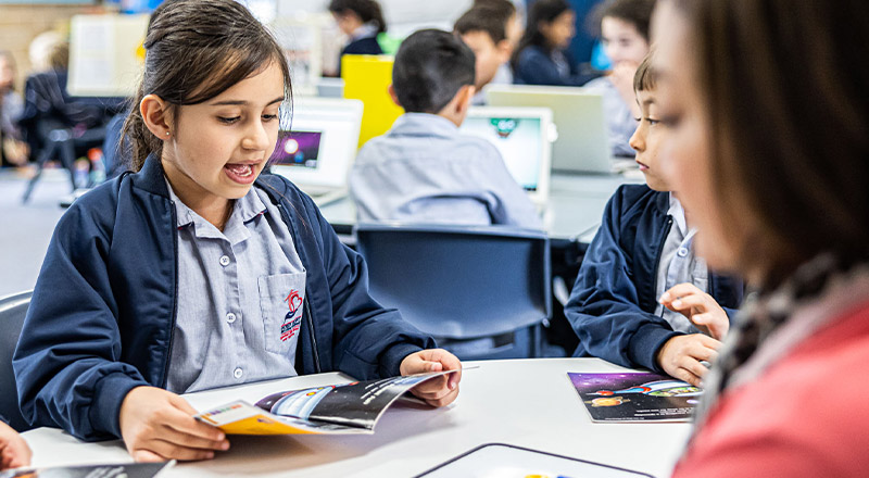 Sacred Heart Catholic Primary School Westmead students reading
