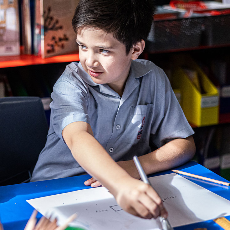 Sacred Heart Catholic Primary School Westmead student writing