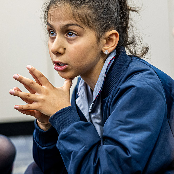 Sacred Heart Catholic Primary School Westmead student praying