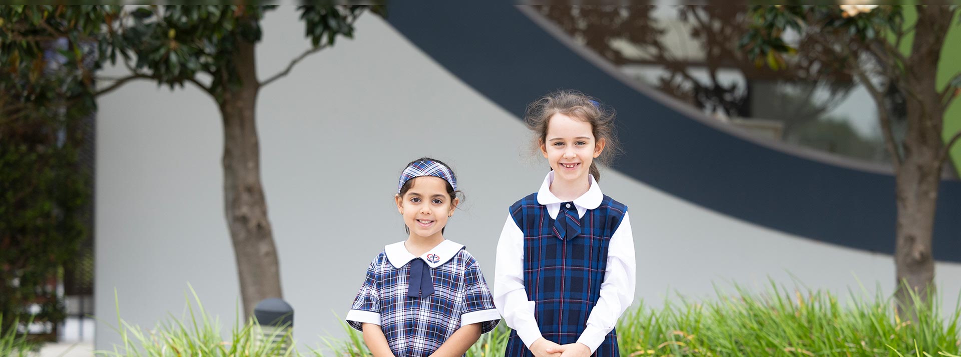 Two Sacred Heart Primary Westmead students